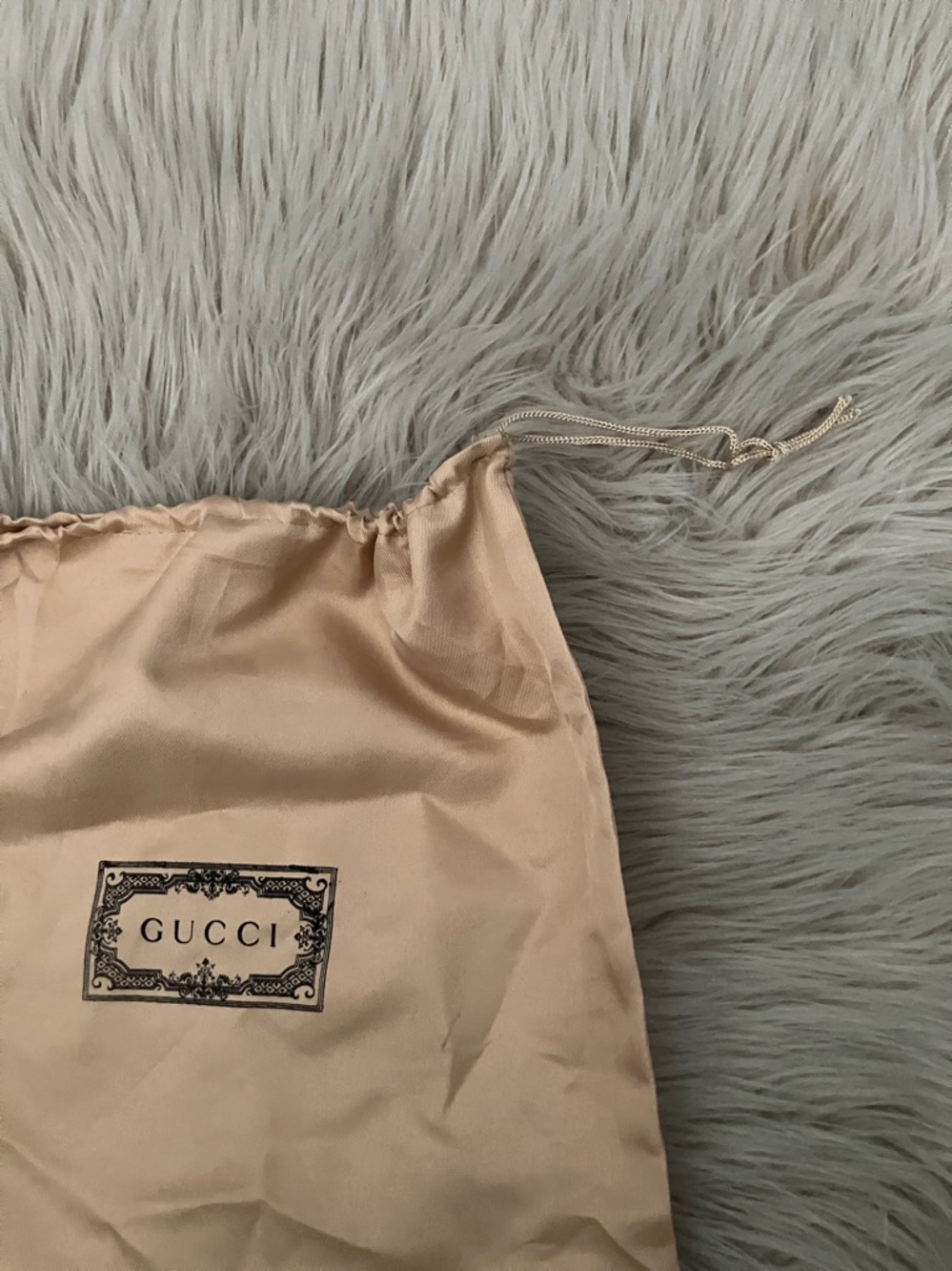 Gucci Beige Dust Bag with Black Logo - Picture 3 of 5